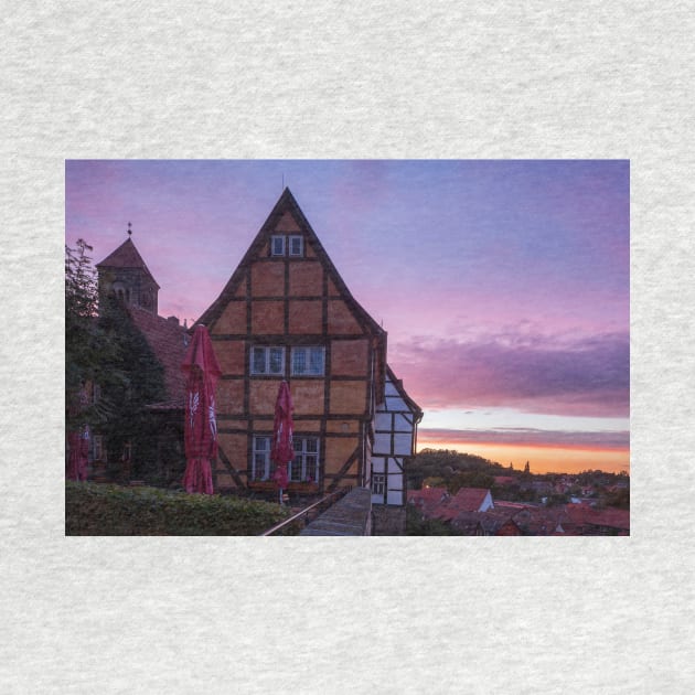 Schlossberg, old town, Quedlinburg; Harz, Saxony-Anhalt; Germany, Europe by Kruegerfoto